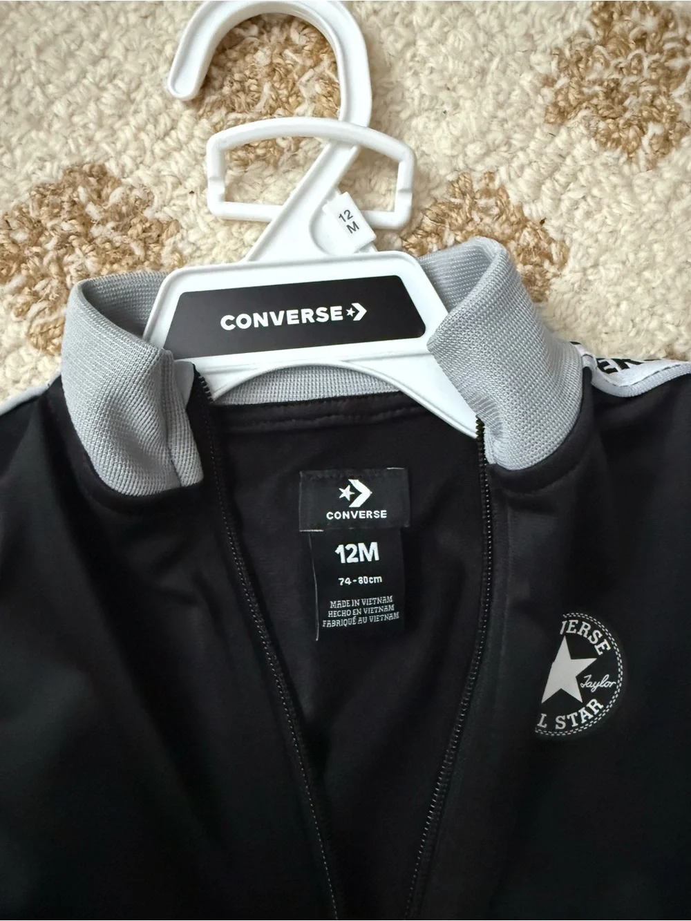 Converse Black and White Kids Tracksuit Set